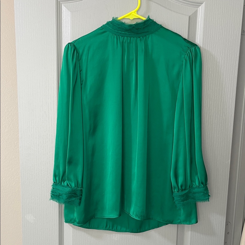 Zara Vibrant Green Blouse